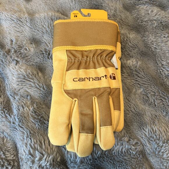 Carhartt Other - Carhartt Insulated Gloves Mens Large Brown Duck 3M Work Synthetic Leather NWT